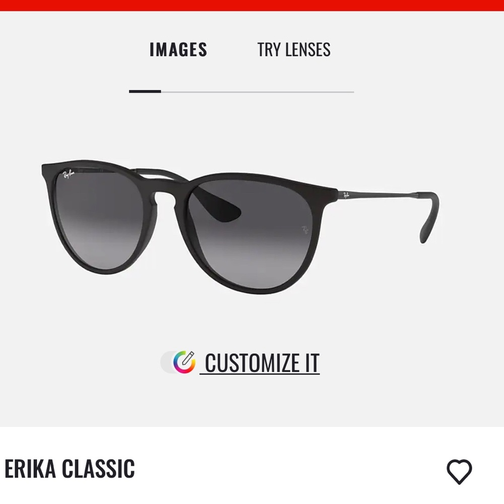 Erika classic polarized Ray Bans with case